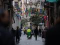 Vista de una calle del barrio del Raval, en Barcelona
