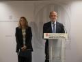 La delegada del Govern ante la Unión Europea, Ester Borràs, y el conseller de Unión Europea y Acción Exterior, Jaume Duch