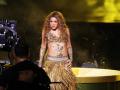 Shakira, en un momento de su actuación
