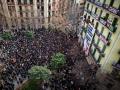 Concentración ante la Casa Orsola de Barcelona, el pasado viernes 31 enero