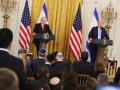 El primer ministro israelí, Benjamin Netanyahu, y el presidente estadounidense, Donald Trump