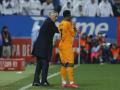 Carlo Ancelotti y Vinicius Junior, durante el partido de cuartos de final de la Copa del Rey