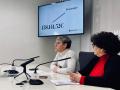 La portavoz de Compromís en el Ayuntamiento de València, Papi Robles, y la concejal Lluïsa Notario