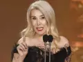 María Luisa Gutiérrez, productora de La infiltrada, durante su valiente discurso al recoger el Goya a la mejor película