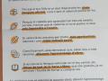 Folleto a favor de la elección del valencia elaborado por el Ayuntamiento de Gandía