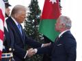 Trump junto al rey de Jordania
