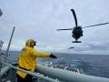 Imagen de la calificación operativa para el combate de la fragata Navarra en aguas del estrecho de Gibraltar
