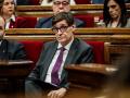 El presidente de la Generalitat, Salvador Illa, durante la sesión de control en el Parlament