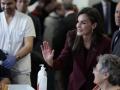 Doña Letizia, durante la visita al Hospital Nacional de Parapléjicos de Toledo
