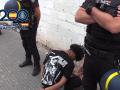 Uno de los detenidos en la operación policial