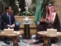 El secretario de Estado estadounidense, Marco Rubio, y el príncipe heredero de Arabia Saudí, Mohammed bin Shalman