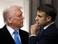 al presidente de Estados Unidos, Donald Trump, y el presidente de Francia, Emmanuel Macron