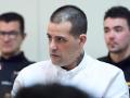 El acusado durante el juicio por matar a su pareja y bebé en Liaños de Villaescusa
