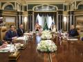 Las delegaciones de Estados Unidos y Rusia, en Riad