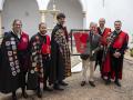 Fuentes, junto a miembros de la Tuna de Derecho de Córdoba
