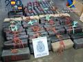 Hachís intervenidos a una red de narcotráfico a través de embarcaciones de recreo por la costa de Huelva
