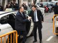 El ex ministro de Transportes José Luis Ábalos (c) llega a declarar al Tribunal Supremo, donde ha declarado en calidad de investigado