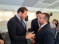 Óscar Puente junto a José Benlloch, alcalde de Villarreal, Castellón