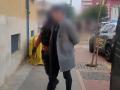 Momento de la detención del fugitivo polaco en Puerto de Sagunto, Valencia