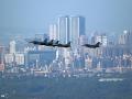 Aviones de combate de la Fuerza Aérea de Taiwán sobrevuelan la capital, Taipéi