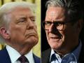 El presidente estadounidense, Donald Trump, y el primer ministro británico, Keir Starmer
