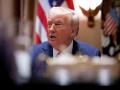 Donald Trump presidente de los EE.UU. en una reunión de Gabinete en la Casa Blanca