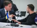 Mark Rutte y Volodimir Zelenski, en una imagen de octubre de 2024
