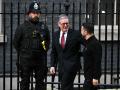El primer ministro británico Keir Starmer recibe en el 10 de Downing Street al presidente Vladímir Zelenski