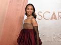 Zoe Saldaña en la gala de los Premios Oscar 2025