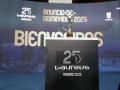 Vista de la estatuilla antes del anuncio de los candidatos a los premios Laureus de los deportes 2025 este lunes en Madrid