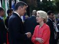 El presidente del Gobierno, Pedro Sánchez, junto a la presidenta de la Comisión Europea, Ursula von der leyen