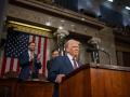 Donald Trump durante su primer discurso en la Cámara de Representantes
