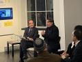 García Montero durante su intervención en la sede del Cervantes en Nueva York
