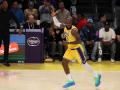 LeBron James, en el partido con los Ángeles Lakers