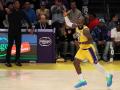LeBron James, en el partido con los Ángeles Lakers