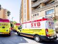 Ambulancias del SAMU y SVB
