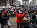 Concentración de Plataforma per l' ensenyament en Valencia