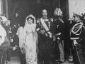 María y Jorge de Grecia , en su boda en Atenas (1907)