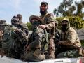 Combatientes leales al Gobierno de Siria