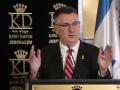 JERUSALÉN, 02/03/2025.- El ministro de Asuntos Exteriores de Israel, Gideon Saar, durante un encuentro en el Hotel King David, de Jerusalén, con su par de Croacia, Gordan Grlic-Radman, este domingo 2 de marzo. EFE/Magda Gibelli