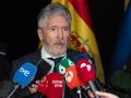 El ministro del Interior, Fernando Grande-Marlaska, atiende a los medios de comunicación