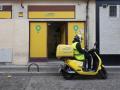 Un repartidor de Glovo en Madrid.