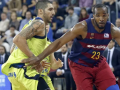 El pívot jamaicano, Samardo Samuels, en un partido con el Barça Basket
