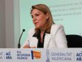 Susana Camarero, vicepresidenta primera y consejera de Servicios Sociales, Igualdad y Vivienda, en rueda de prensa