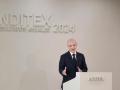 El consejero delegado de Inditex, Óscar García Maceiras, durante la comparecencia de prensa