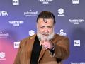 Russell Crowe en el festival de Sanremo, Italia
