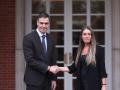 El presidente del Gobierno, Pedro Sánchez, recibe a la portavoz de Junts en el Congreso, Miriam Nogueras