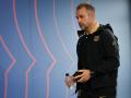 Hans-Dieter Flick, durante la rueda de prensa previa al Atlético de Madrid - Barcelona