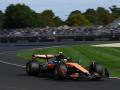 Lando Norris de McLaren en el circuito Albert Par, en Melbourne (Australia)