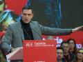 El presidente del Gobierno, Pedro Sánchez, durante su intervención en Santander